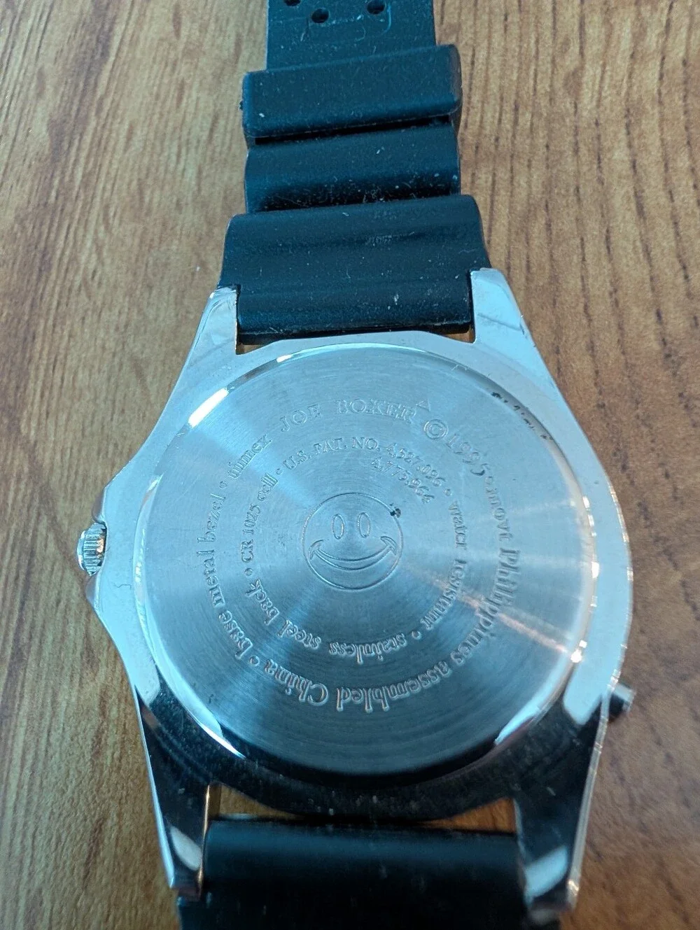 Vintage 1995 Joe Boxer Floating Numbers Mens Watch W Black strap